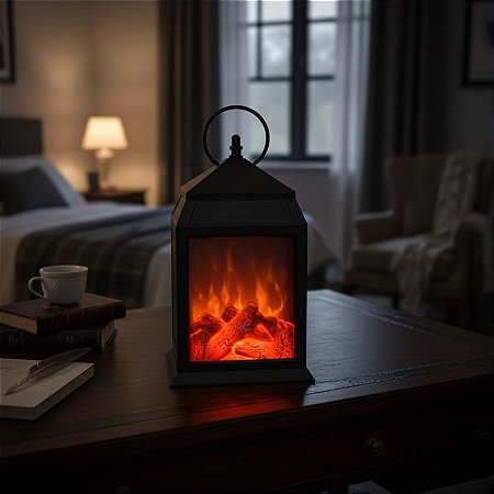 Luminária Lareira - 30x16cm - 1 unidade - Rizzo