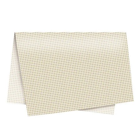 Papel de Seda - 49x69cm - Charm Ouro - 10 unidades - Cromus - Rizzo