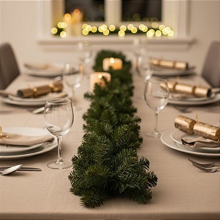 Festão Aramado Decorativo - 260H - Verde - 18,5x270cm - 1 unidade - Cromus - Rizzo