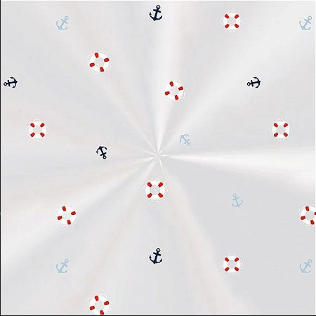 Saco Transparente Decorado - 11x19,5cm - Velejar - 100 unidades - Cromus - Rizzo