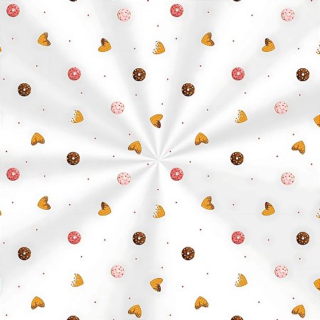 Saco Transparente Decorado - 10x14cm - Biscoitinhos Colorido - 100 unidades - Cromus - Rizzo