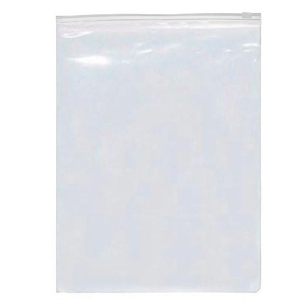 Saco Trilho Zip Transparente - 30x40cm - 50 unidades - Rizzo