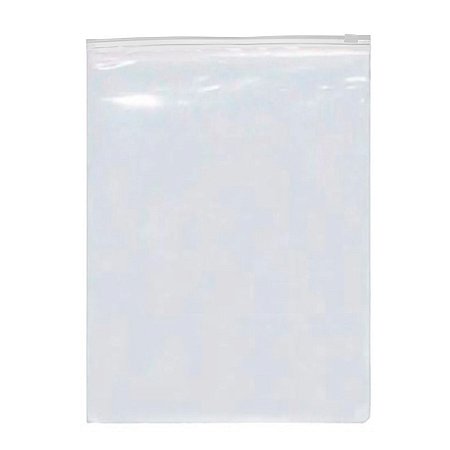 Saco Trilho Zip Transparente - 30x35cm - 50 unidades - Rizzo