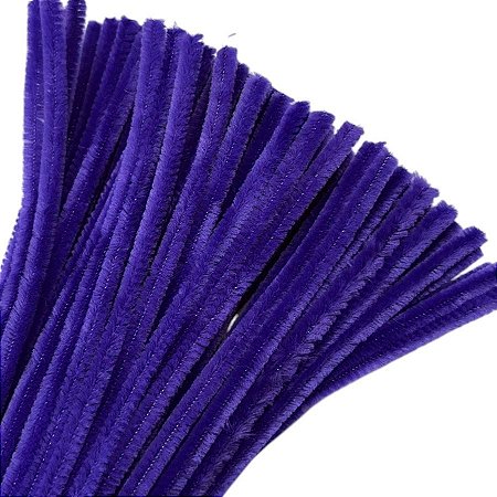 Haste de Chenille 30cm - Roxo - 100 unidades - Art Montagem - Rizzo