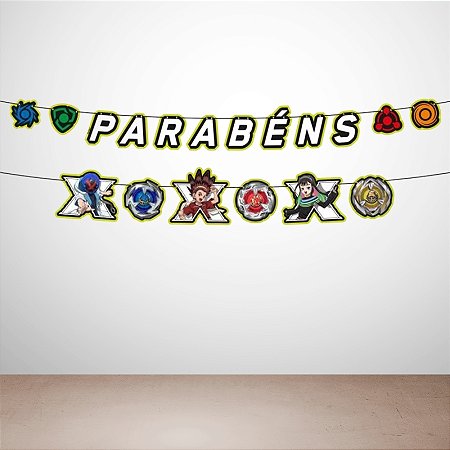 Faixa Decorativa Temática "Parabéns" - Bluelock - 129x15cm - 1 unidade - Regina - Rizzo