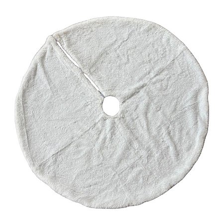 Saia para Árvore de Natal Redonda - Branco - 90cm - 1 unidade - Cromus - Rizzo