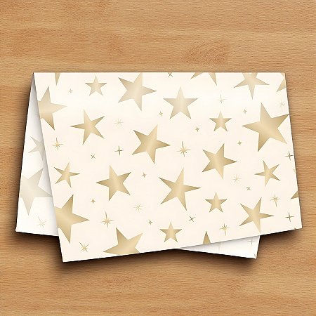 Papel Seda - Brilhar Marfim e Ouro - 49x69cm - 50 unidades - Cromus - Rizzo