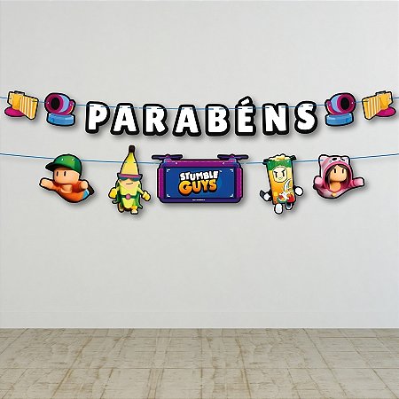 Faixa Decorativa - Stumble Guys - 129x15cm - 1 unidade - Regina - Rizzo