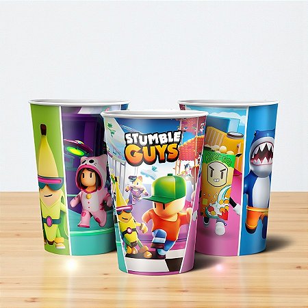 Copo de Papel - Stumble Guys - 180ml - 9,5x6,5cm - 8 unidades - Regina - Rizzo