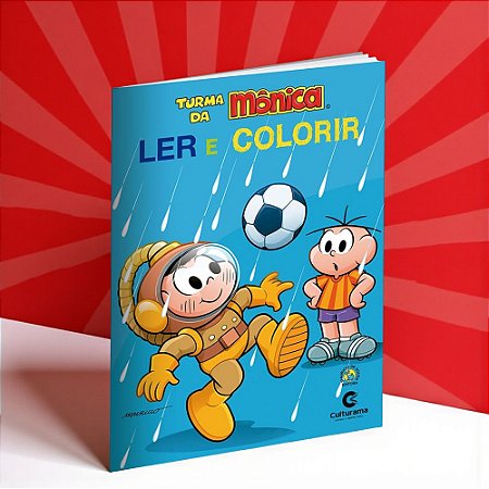Livro Ler e Colorir - Cascão - Turma da Mônica - 27x20cm - 1 unidade - Culturama - Rizzo