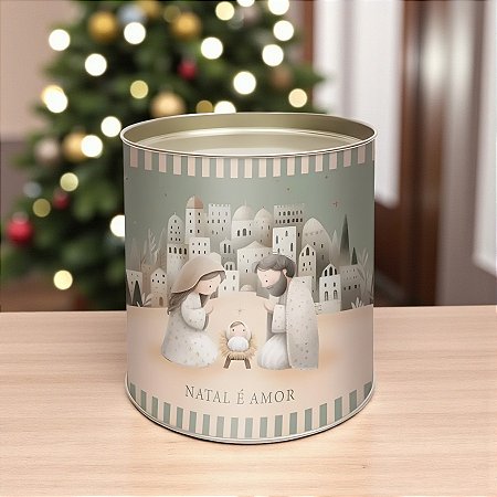 Lata para Panetone Rígida - Belém Estrelas - 500g - 1 unidade - Cromus - Rizzo