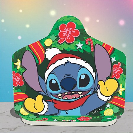 Decoração de Mesa - Natal Stitch - 14x13cm - 1 unidade - Disney Original - Rizzo