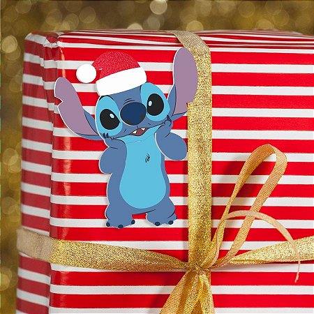 Aplique Imp EVA Relevo - Natal Stitch - 12x6cm - 5 unidades - Disney Original - Rizzo