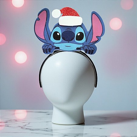 Tiara Natal Stitch Com Gorro - 1 unidade - Disney Original - Rizzo