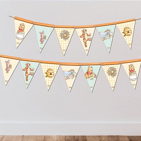 Faixa Decorativa - Ursinho Pooh  - 2,7m - 1 unidade - Festcolor - Rizzo