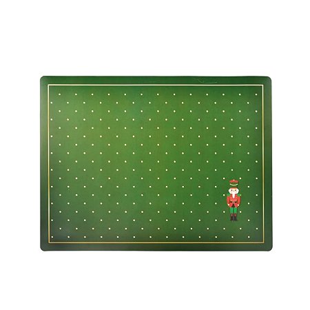 Jogo Americano de Natal - Soldado Chumbo com Poá - 45x33cm - 1 unidade - Cromus - Rizzo
