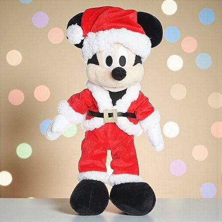 Pelúcia Mickey Mouse de Natal - 70cm - 1 unidade - Disney Original - Rizzo