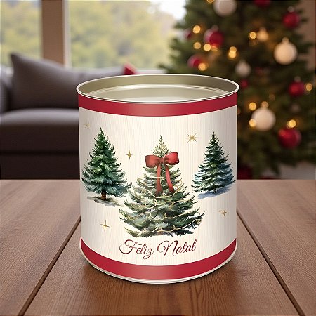 Lata para Panetone Rígida - Pinheiro - 100g - 1 unidade - Cromus - Rizzo