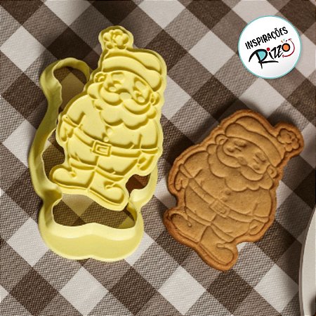 Kit Cortador Carimbo Papai Noel - 10,5cm - 1 unidade - BlueStar - Rizzo