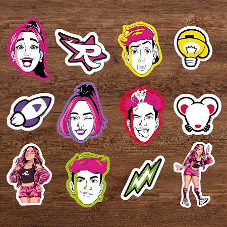 Mini Personagens Decorativos - Emilly Vick e dos Rosa - 6x8cm - 12 unidades - Regina - Rizzo