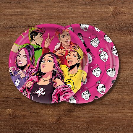 Prato de Papel Redondo - Emilly Vick e dos Rosa - 18x18cm - 12 unidades - Regina - Rizzo