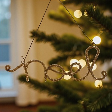 Enfeite Para Pendurar de Natal - "Noel" - 28x11cm - 1 unidade - Cromus - Rizzo