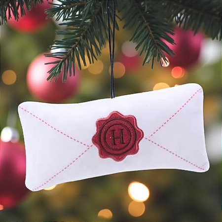 Enfeite para Pendurar - Carta - Harry Potter - 16cm - 1 unidade - Cromus - Rizzo