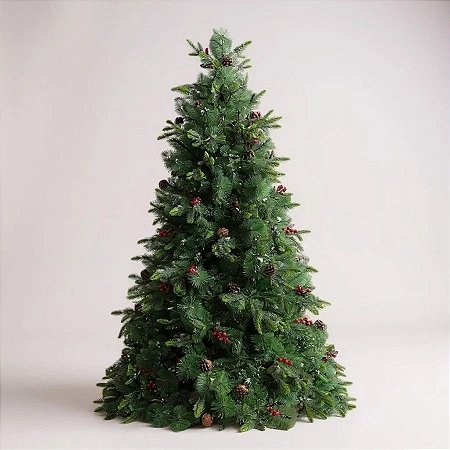 Árvore De Natal Modelo Canela Pinha - 4847 Galhos - 4m - Ref. RZO376  - 1 unidade - Rizzo