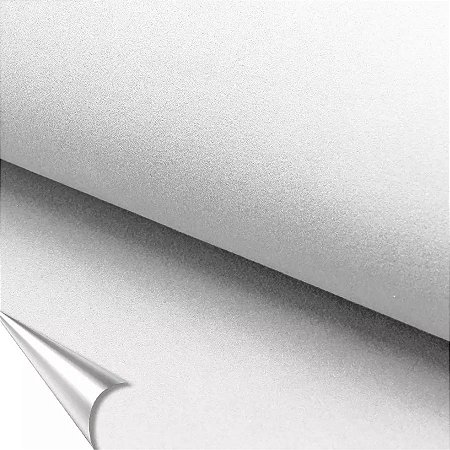 Tecido Autocolante Veludo Branco 50x30cm - 1 unidade - Rizzo