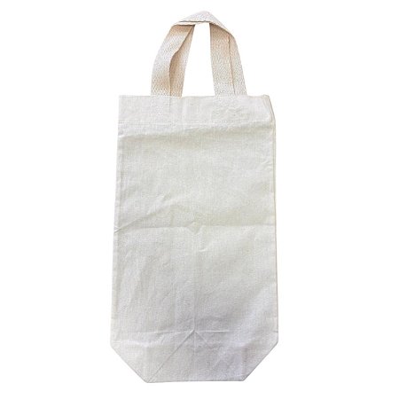 Sacola Algodão Cru Para Vinho - 30,8x20cm - 1 unidade - Rizzo