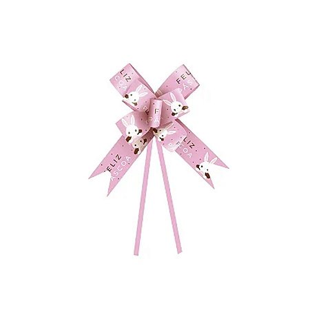 Laço Fácil - Coelhinho Sai da Toca Rosa - 10 unidades - Cromus - Rizzo