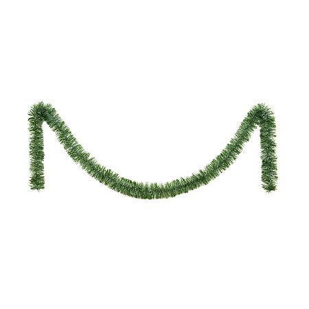 Festão Aramado Decorativo De Natal - Verde - 7x200cm - 1 unidade - Rizzo