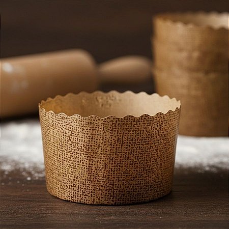 Forma Panetone 100g - Papel Italiano - 20 unidades - Rizzo