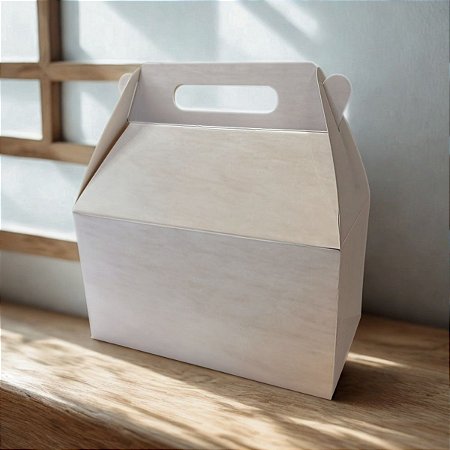 Caixa Sacolinha S12 (20x11,5x11cm) Branco - 10 unidades - Assk - Rizzo