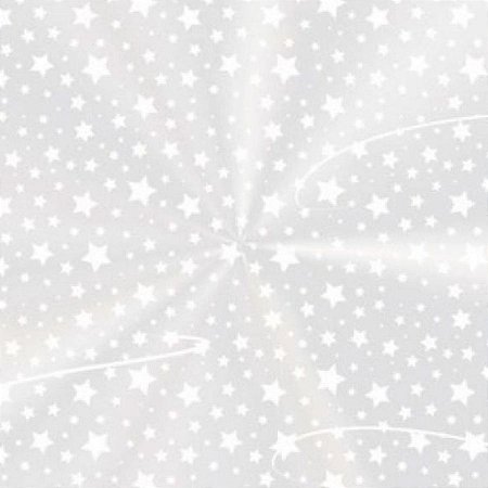 Saco Transparente para Panetone - 15x22cm - Estrelinha Branca - 50 unidades - Rizzo