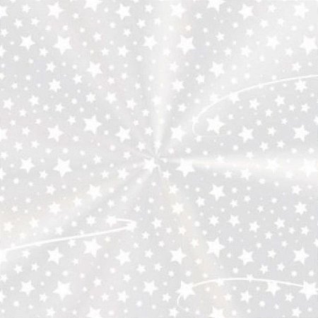 Saco Transparente para Panetone - 25x35cm - Estrelinha Branca - 50 unidades - Rizzo