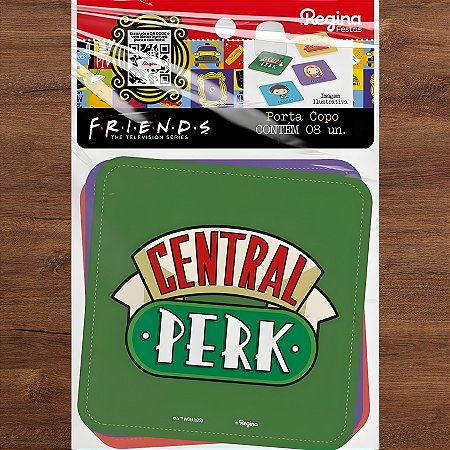 Porta Copo Decorativo - Friends - 9x9cm - 6 unidades - Regina - Rizzo