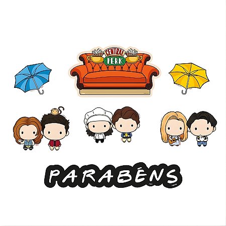 Decoração de Bolo - Friends - 19x20cm - 6 unidades - Regina - Rizzo