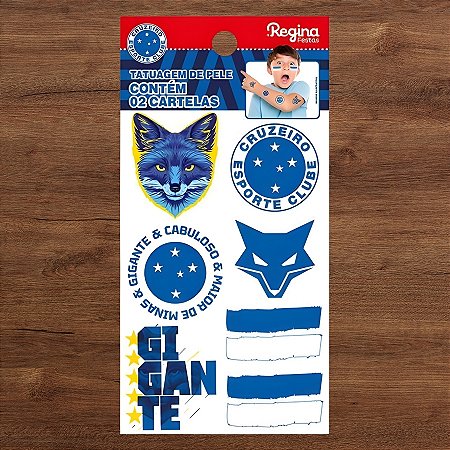 Tatuagem Temporária Para Pele - Cruzeiro - 14 unidades - Regina - Rizzo