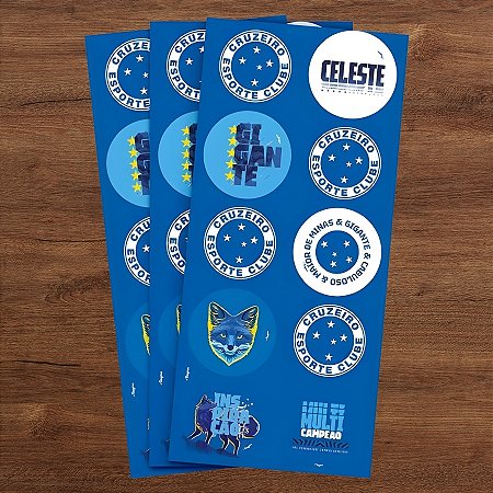 Adesivo Redondo - Cruzeiro - 4x4cm - 30 unidades - Regina - Rizzo