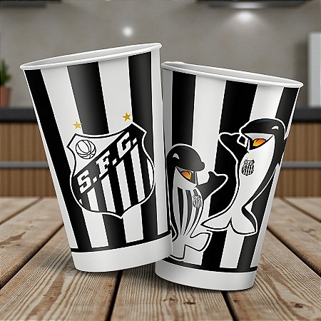 Copo de Papel - Santos - 180ml - 8 unidades - Regina - Rizzo