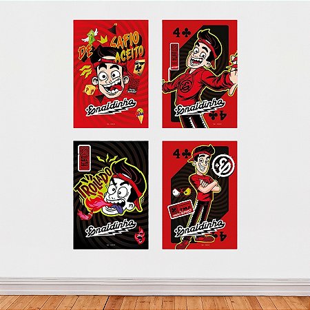 Cartaz Decorativo - Enaldinho - 31x45cm - 4 unidades - Regina - Rizzo