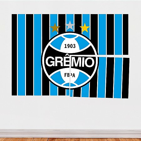 Painel Decorativo 4 Lâminas - Grêmio - 126x88cm - 1 unidade - Regina - Rizzo