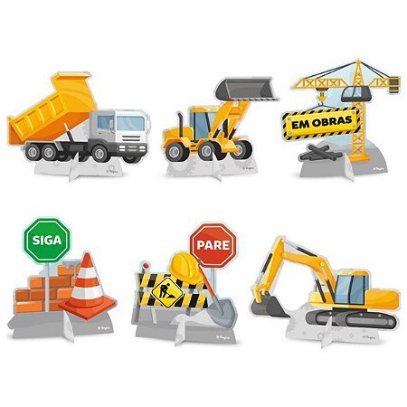 Decoração de Mesa - Construção - 6 unidades - Regina - Rizzo