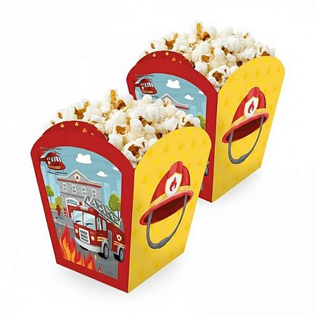 Cachepot - Festa Bombeiros - 6,5x6,5x7cm - 4 unidades - Regina - Rizzo