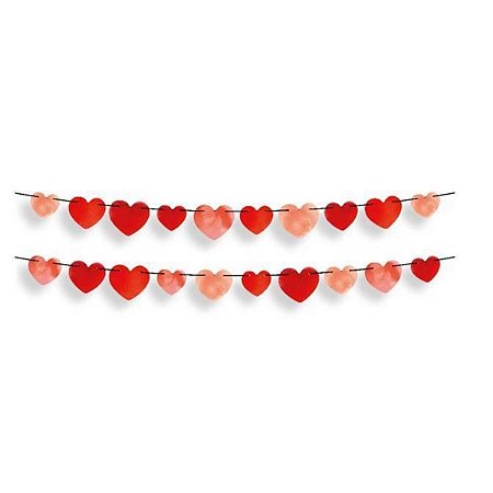 Faixa Decorativa - Corações Amore - 150x10cm - 1 unidade - Regina - Rizzo