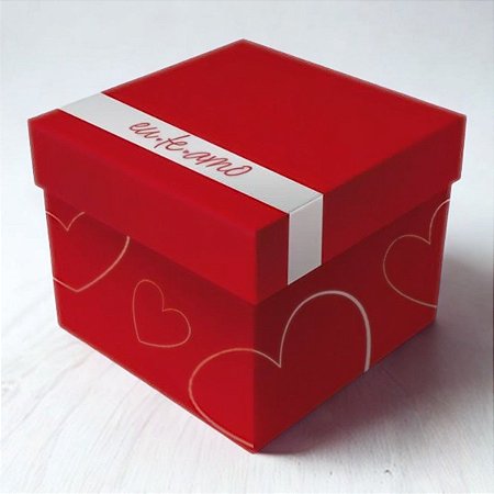 Caixa Explosão - Amore - 12x12x12cm - 4 unidades - Regina - Rizzo