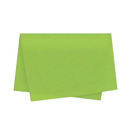 Papel de Seda - 50x70cm - Verde Oliva Claro - 100 unidades - Rizzo