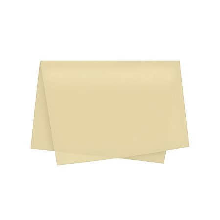 Papel de Seda - 50x70cm - Creme - 100 unidades - Rizzo