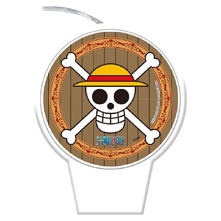 Vela Plana Adesivada - One Piece - 8,5cm - 1 unidade - FestColor - Rizzo